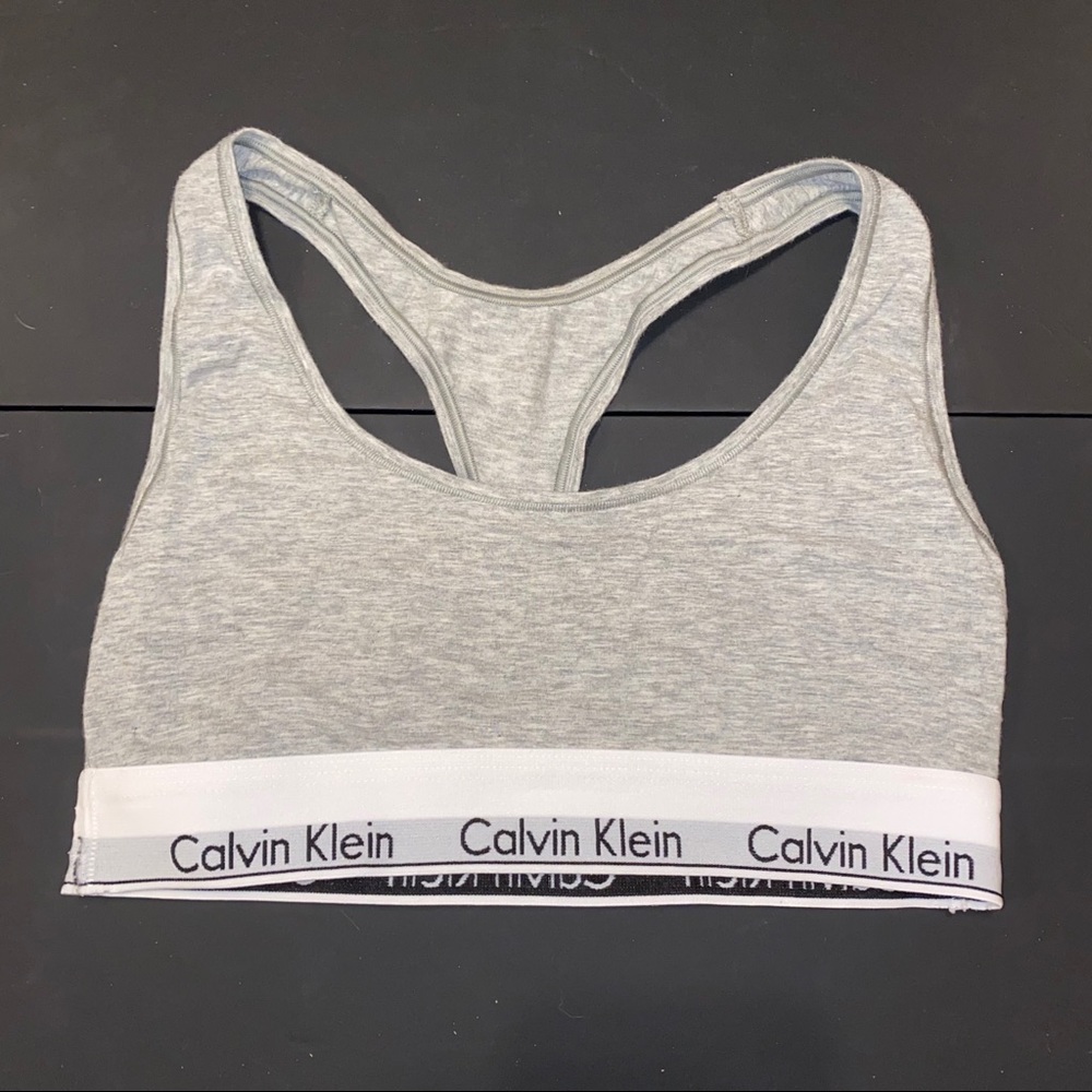 Calvin Klein gray sports bra!!